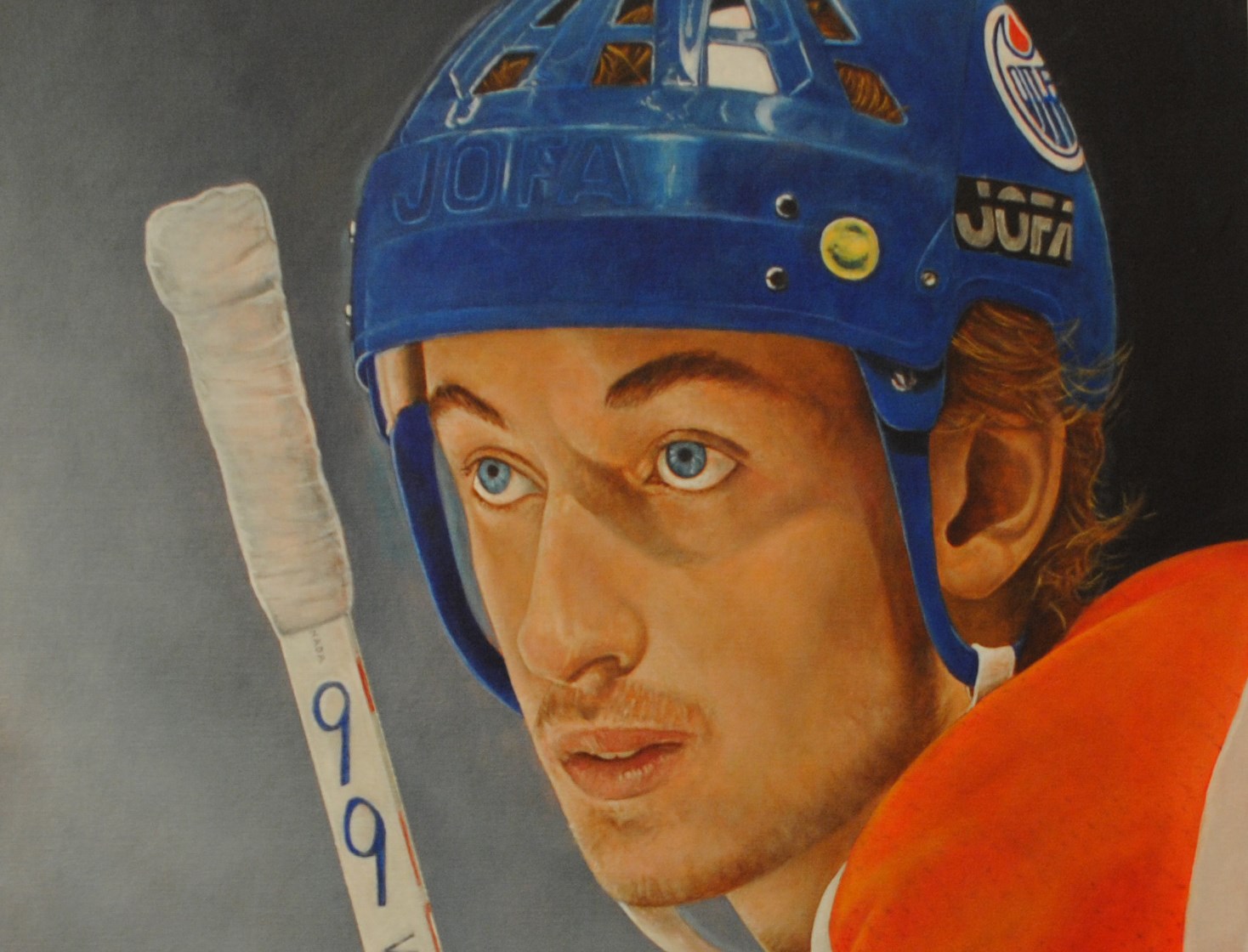 wayne gretsky oilers painting